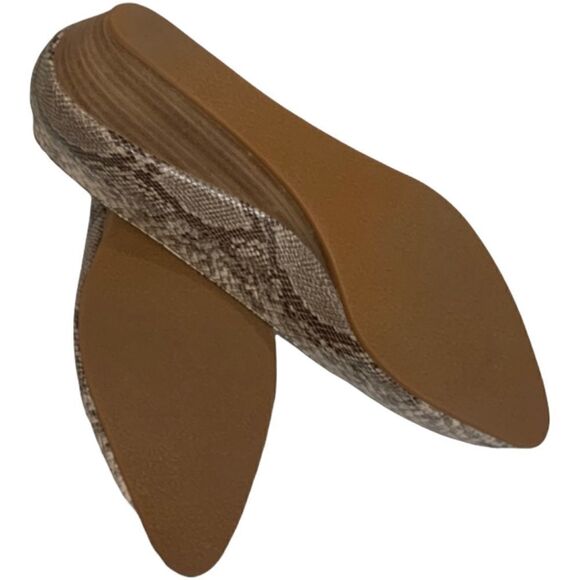 𝅺SUSINA Francie Snakeskin Print Vegan Leather Low Rise Wedge US Size 9.5 NWT - Picture 7 of 9